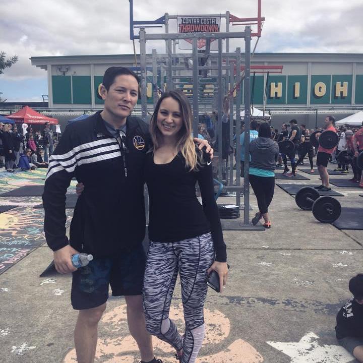 Cheering on friends at the Contra Costa CrossFit competition