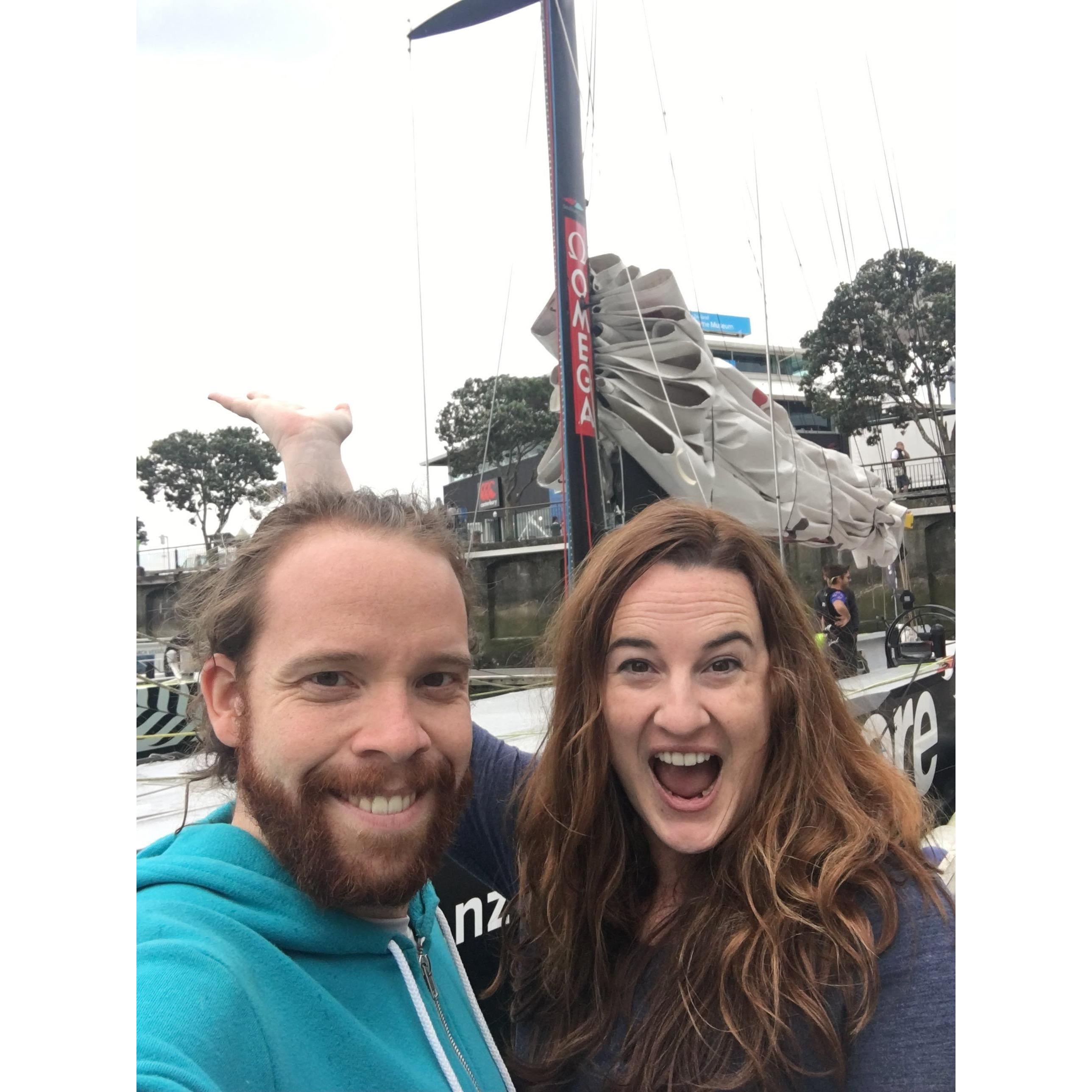 Adventures down in New Zealand where we got charmed by road life and sailed an America's Cup ship!