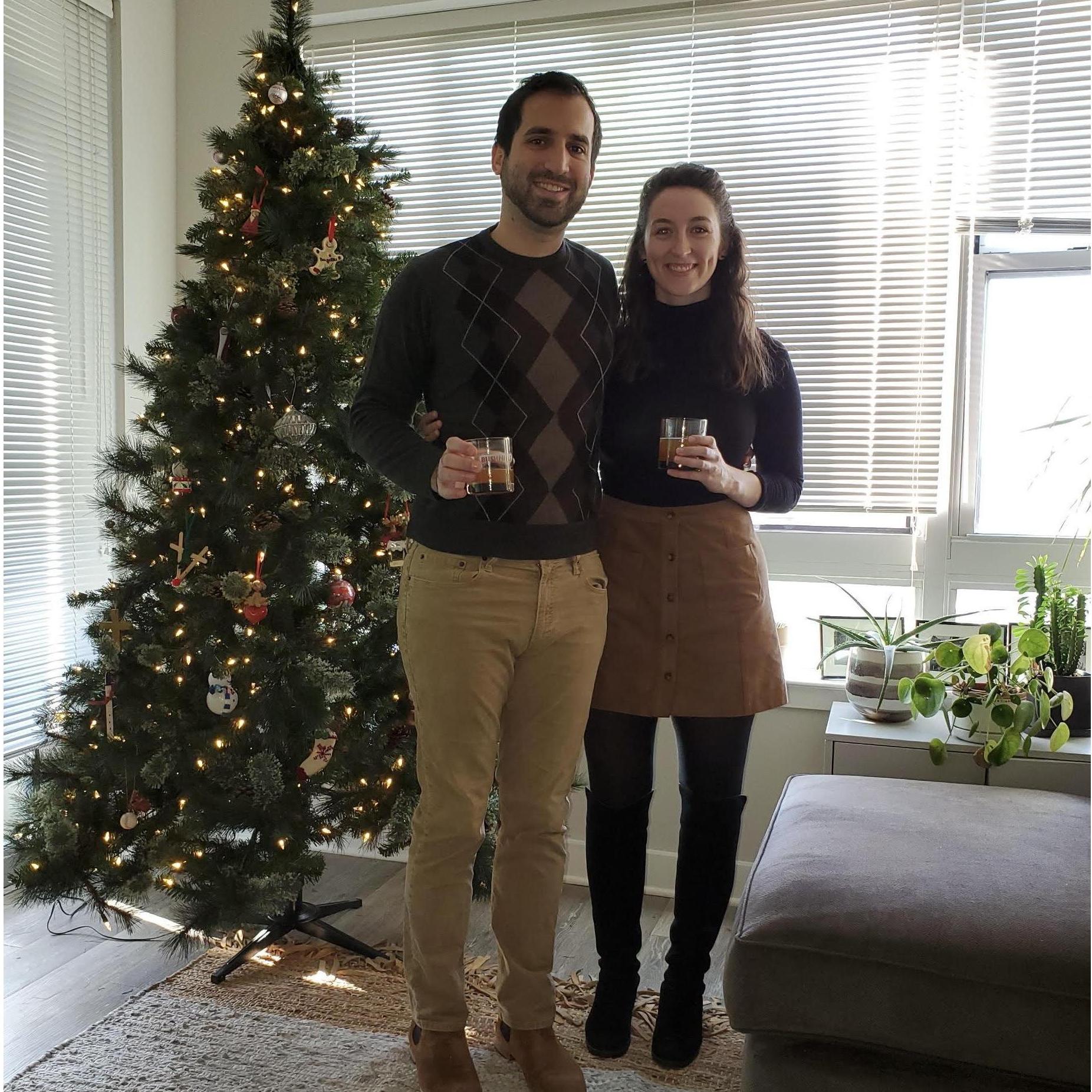 Our first Thanksgiving together where we invented the Smi-Chi cocktail