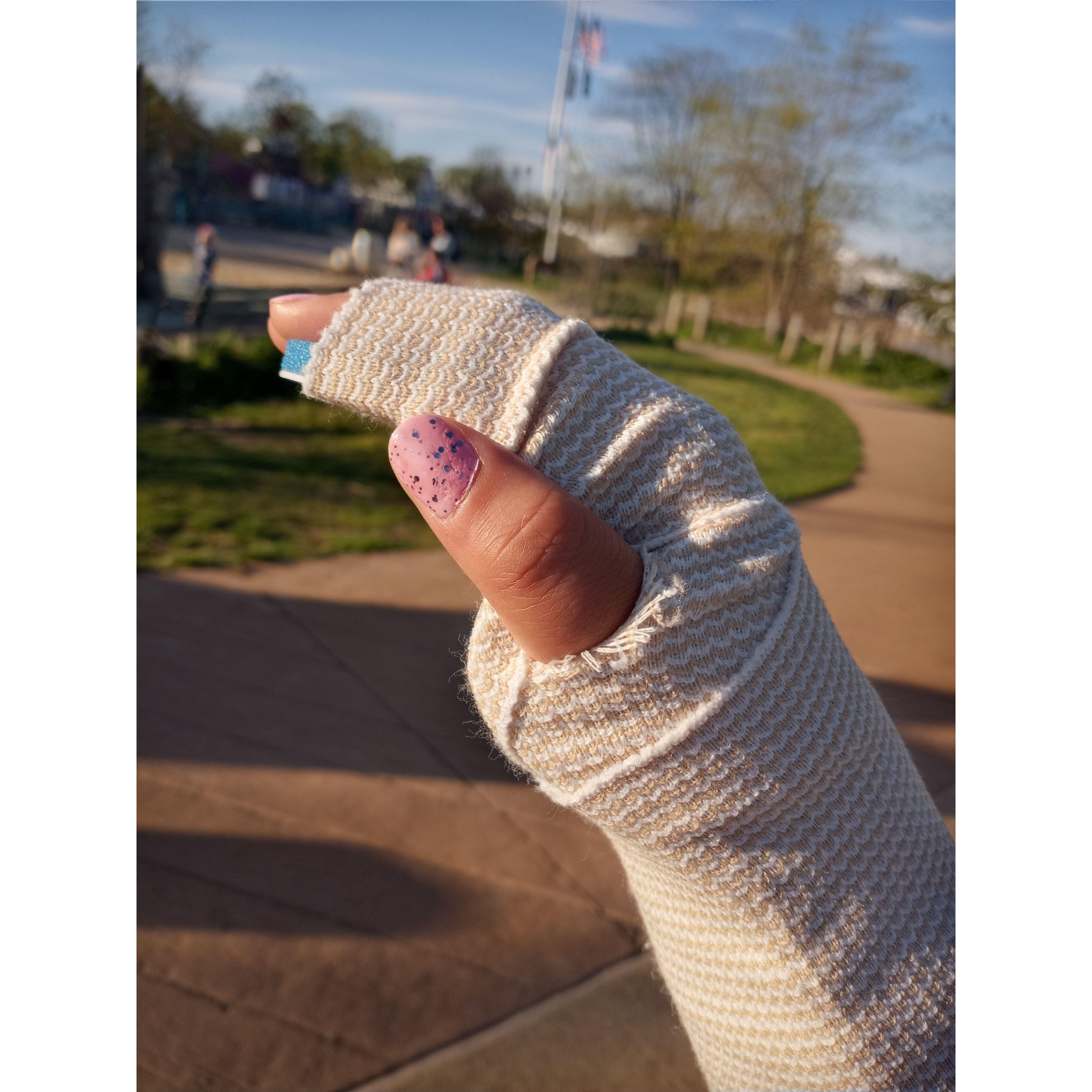 bandaged from the first half of our first dated
