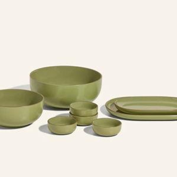 Serving Set- Sage Color