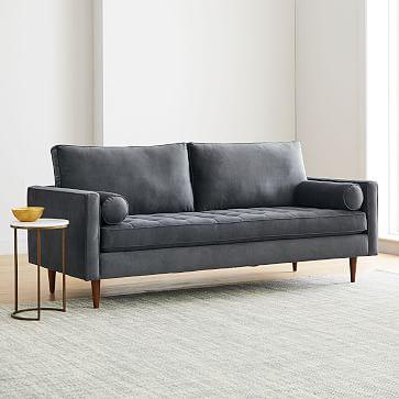 Monroe Mid-Century Tufted Seat Sofa (79")