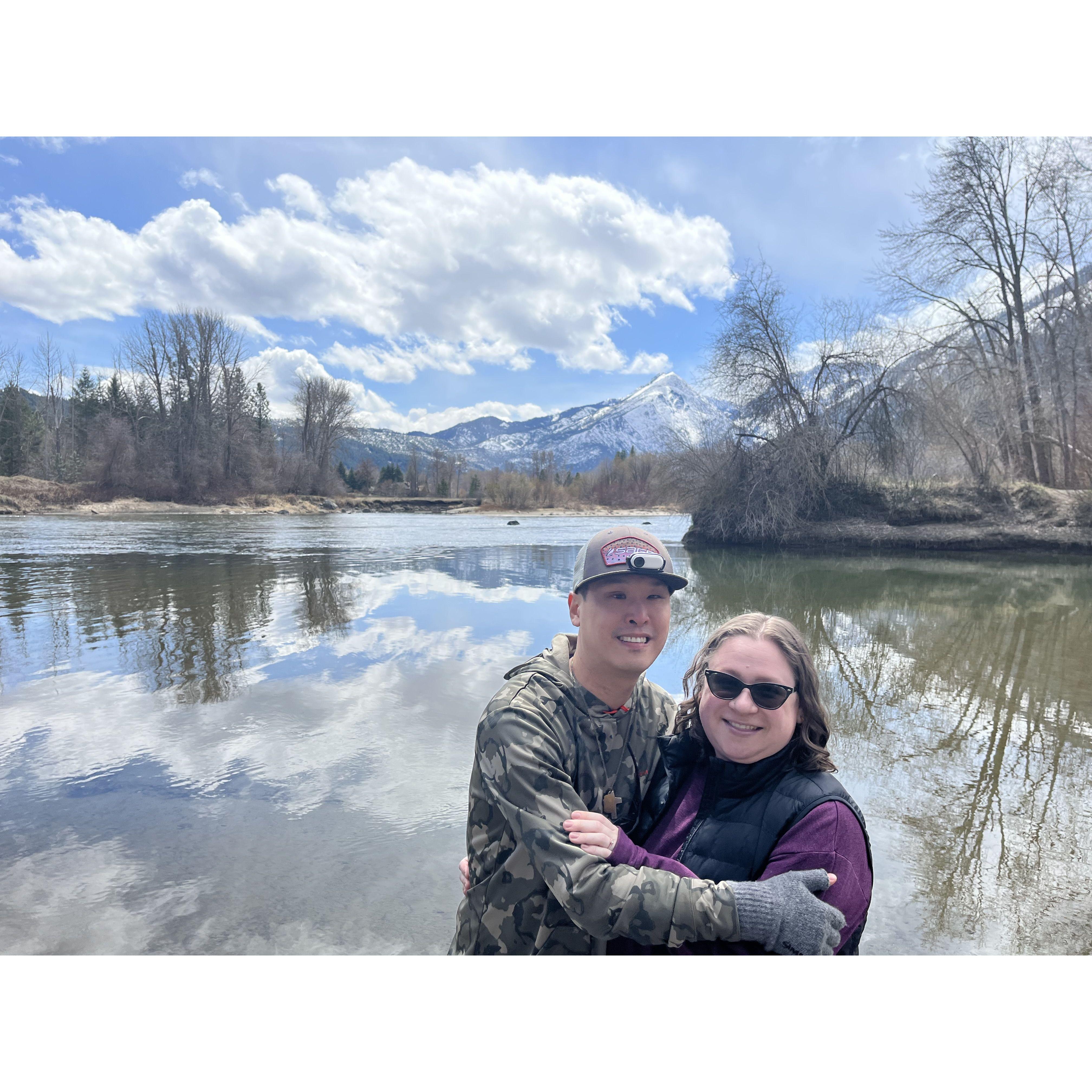 Right after getting engaged! April 18, 2023