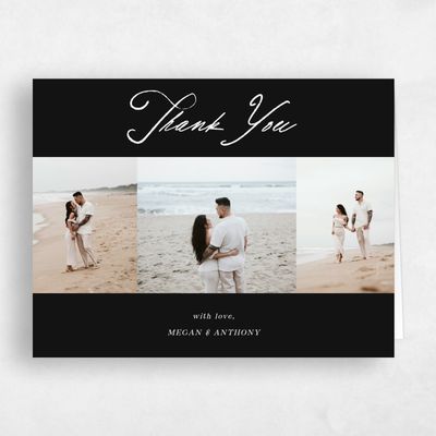 Black Wedding Thank You - Cristal Multiphoto