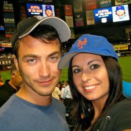 Philly vs. New York
Will took Courtney to his home team's turf, Citi Field, to watch the Mets play the Phillies. This time, she wore New York gear.