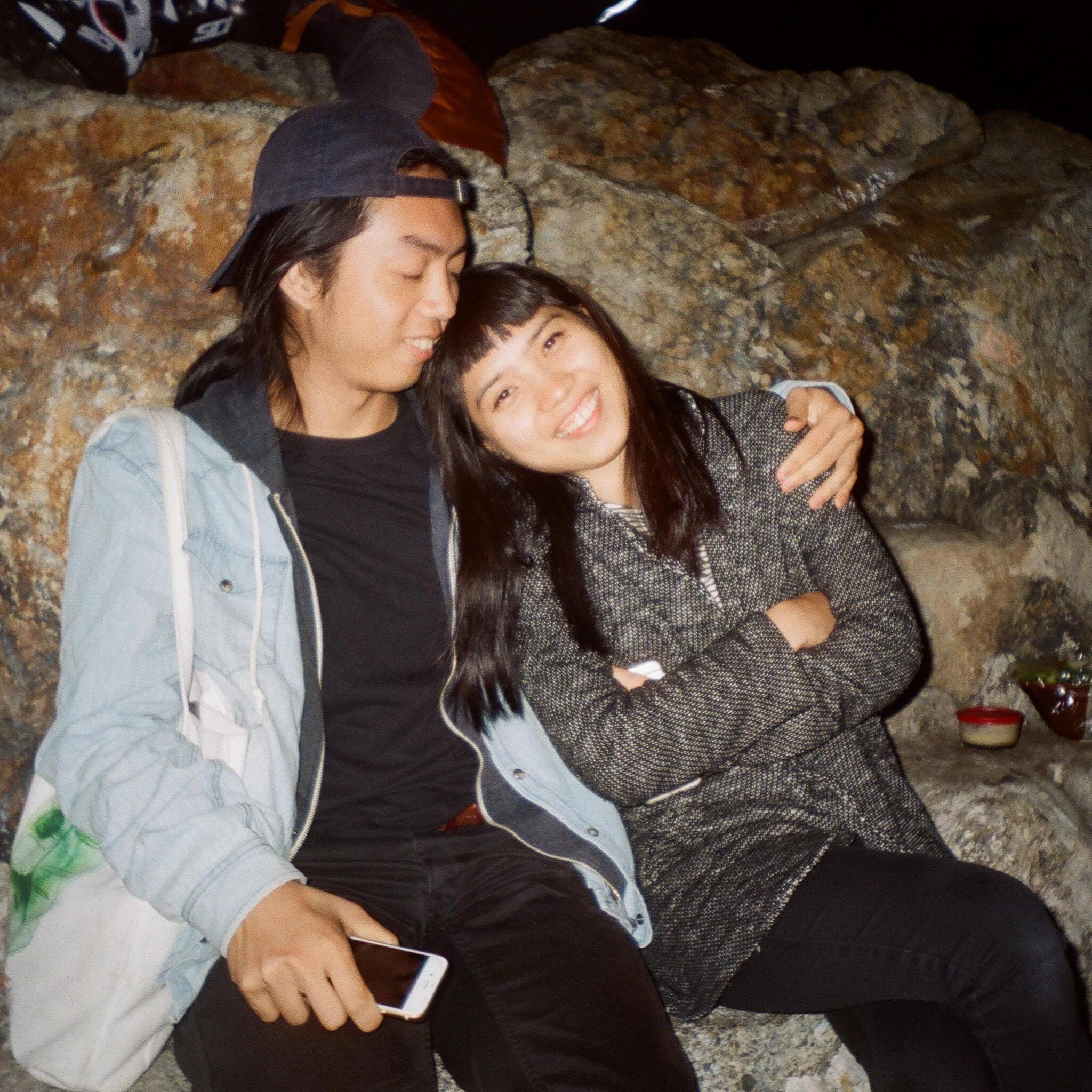 We visited Roger's brother Ricky in San Francisco and spent an evening on this rock.