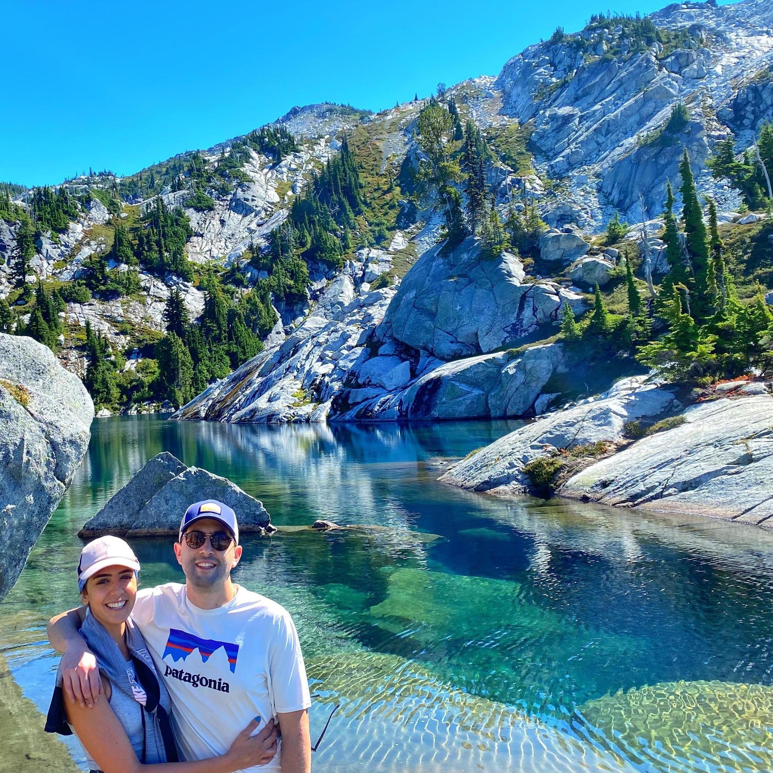 Alisar's first 4,000 feet of elevation hike! Robin Lake, WA