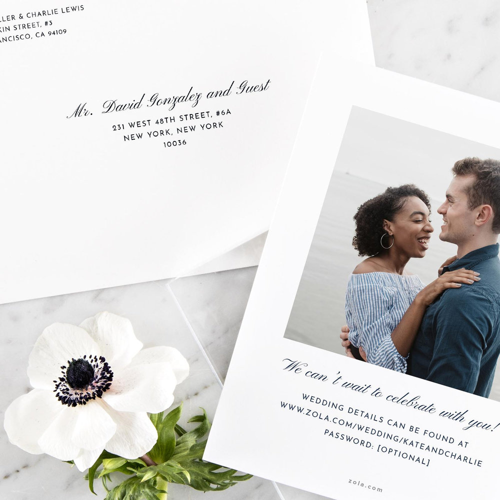 Moonlight Classic | Navy | Zola Save The Dates