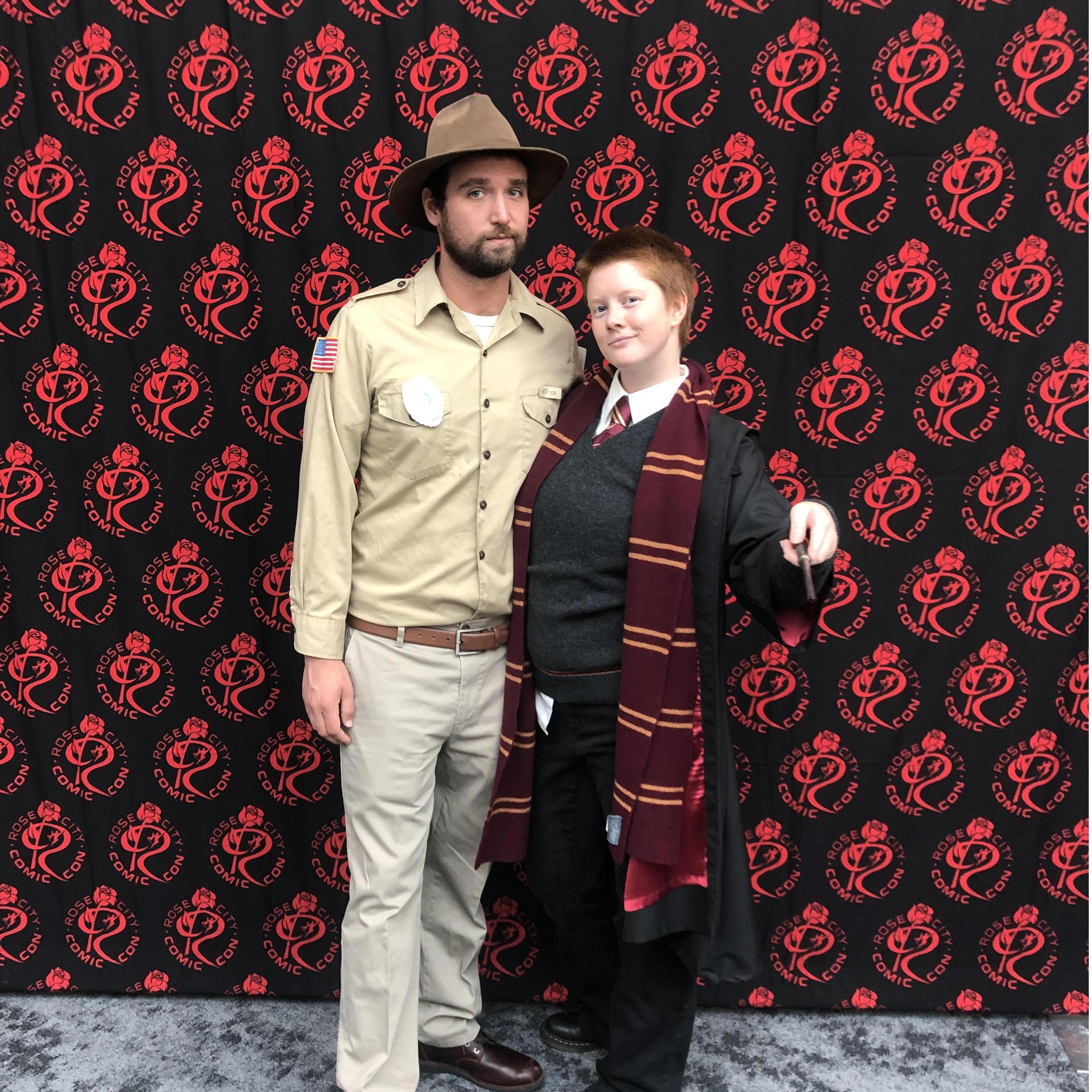 Hopper and George Weasley at Rose City Comic Con!