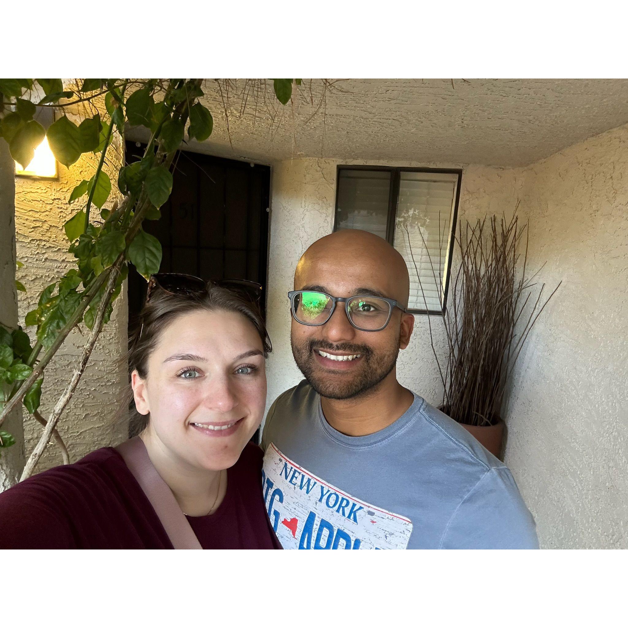 Our first official living together rental unit