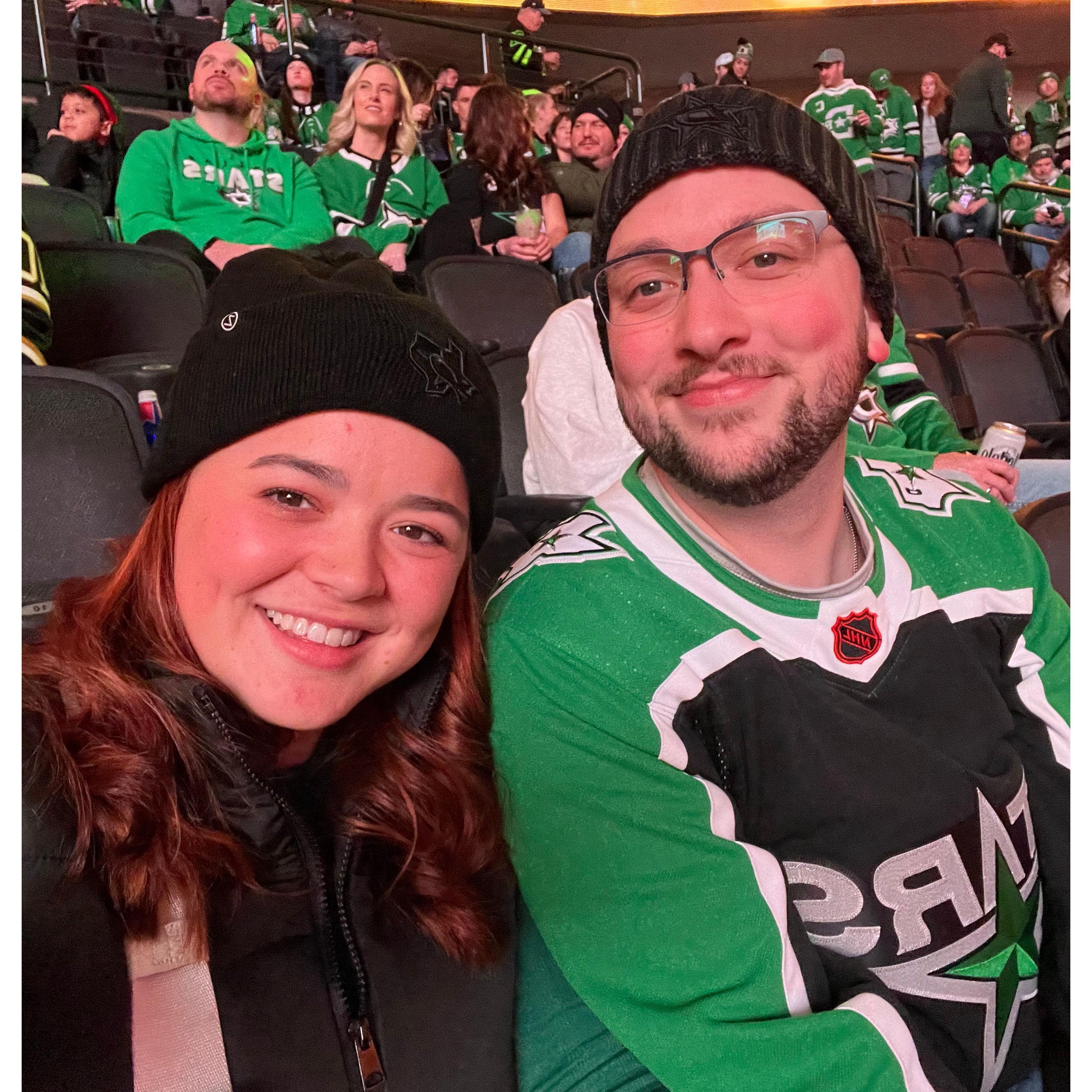 one of many hockey games #GoStars