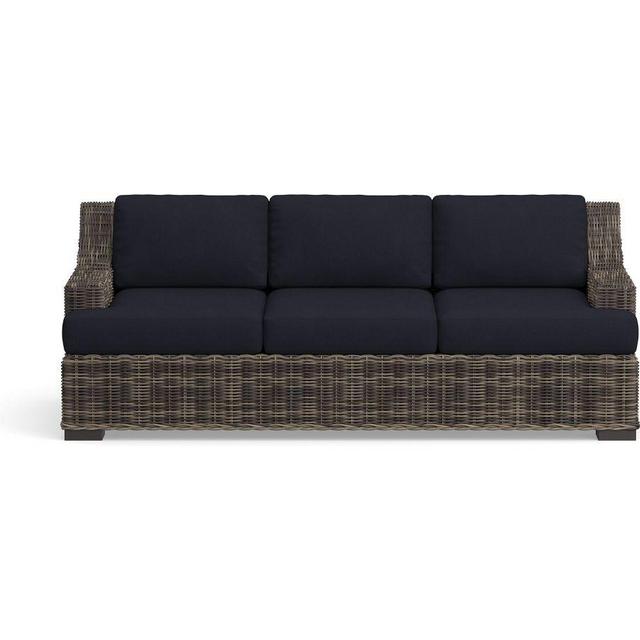 Huntington Slope Arm Sofa Cushion Slipcover, Sunbrella® Navy