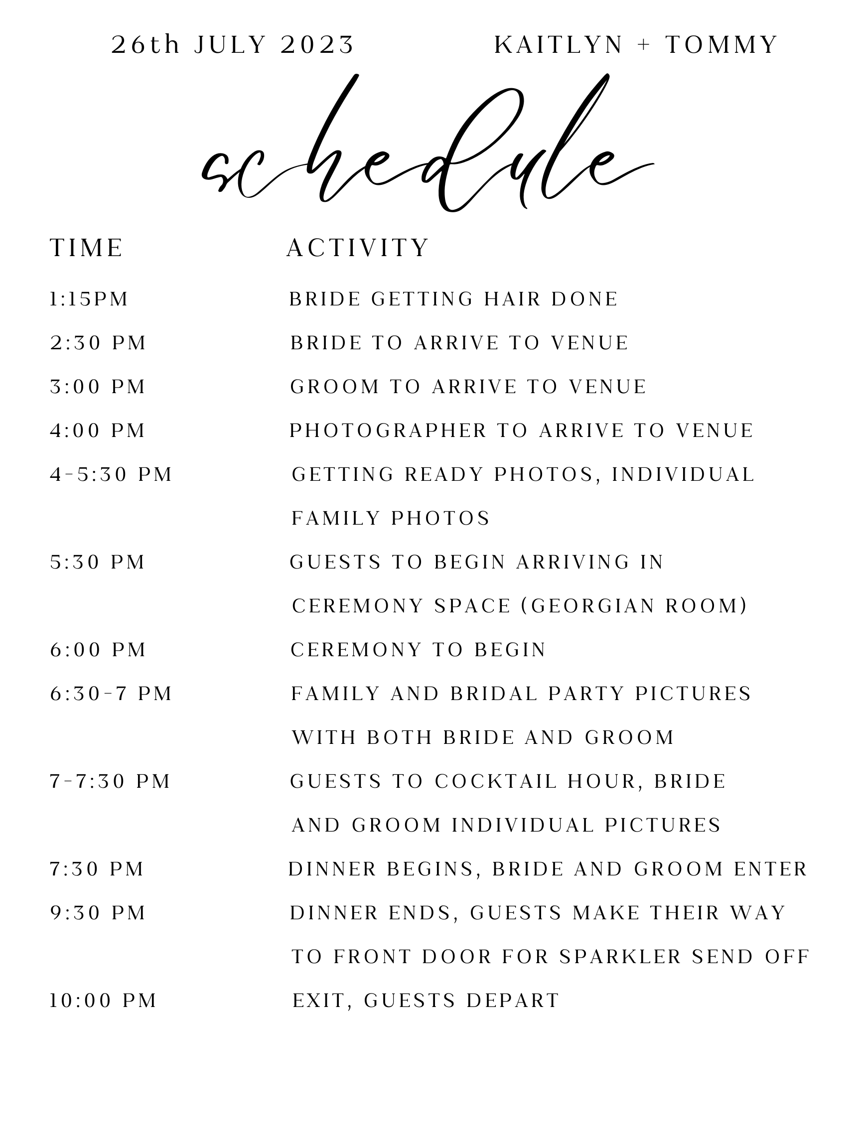 The Wedding Website of Kaitlyn Adams and Tommy Hagen