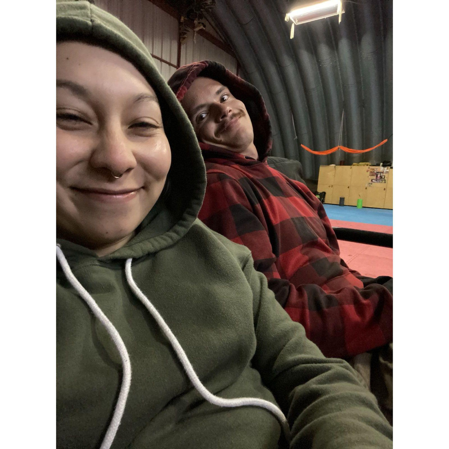 Our first photo together