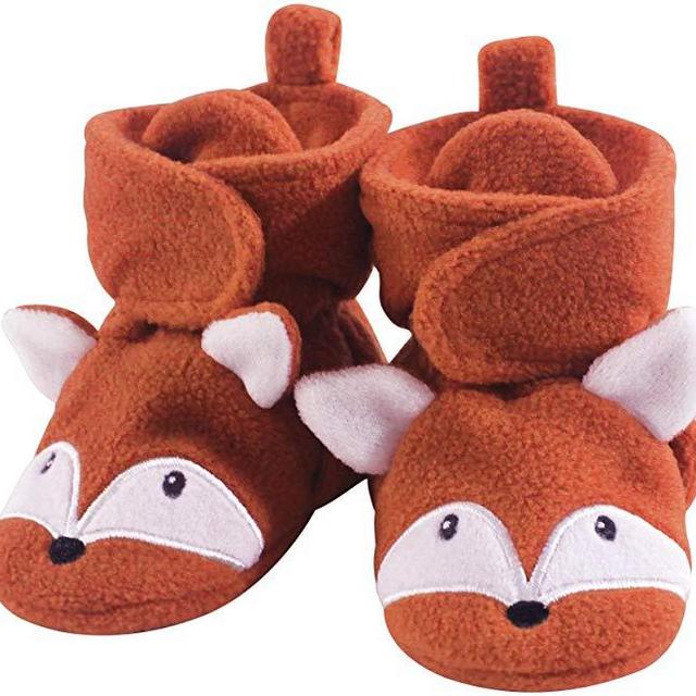 Hudson Baby Unisex Baby Cozy Fleece Booties with Non Skid Bottom