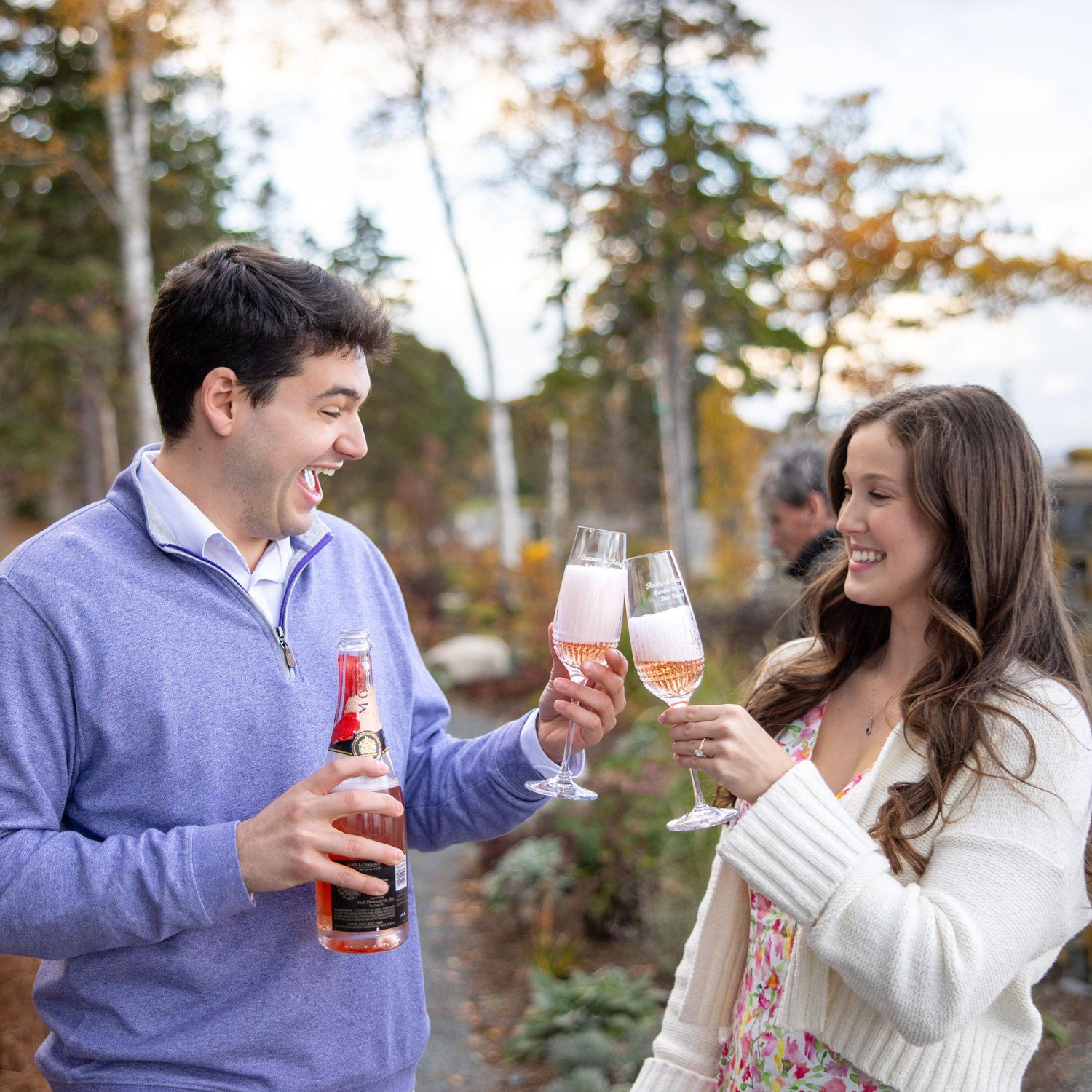 Cheers! We're engaged!