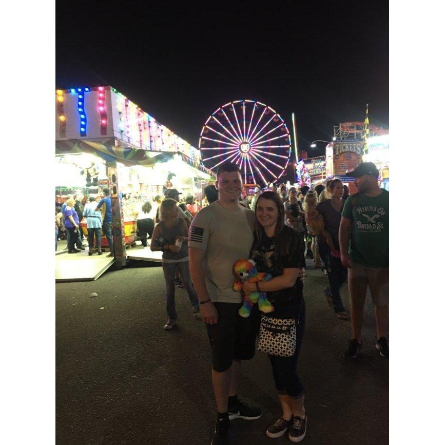 Cleveland County Fair. 
He won me a teddy bear.
10/05/2018.