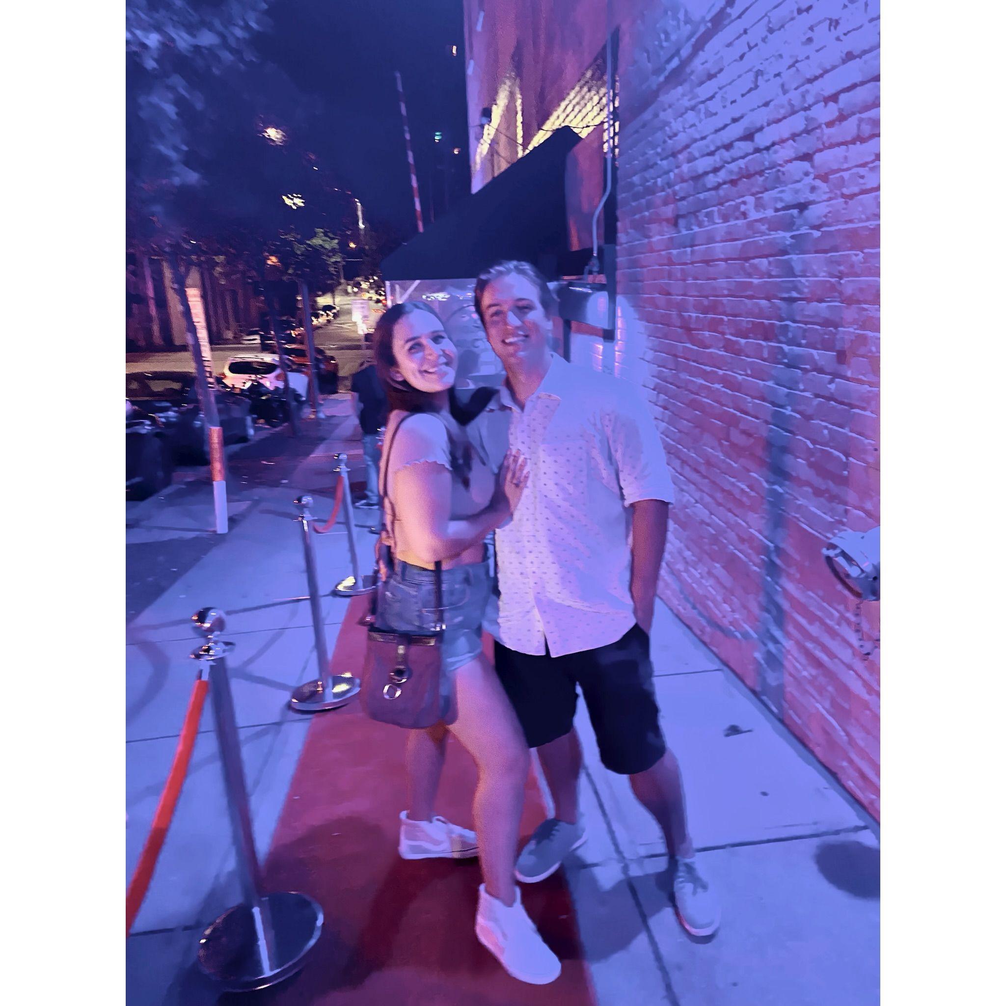 One of many nights out in Raleigh