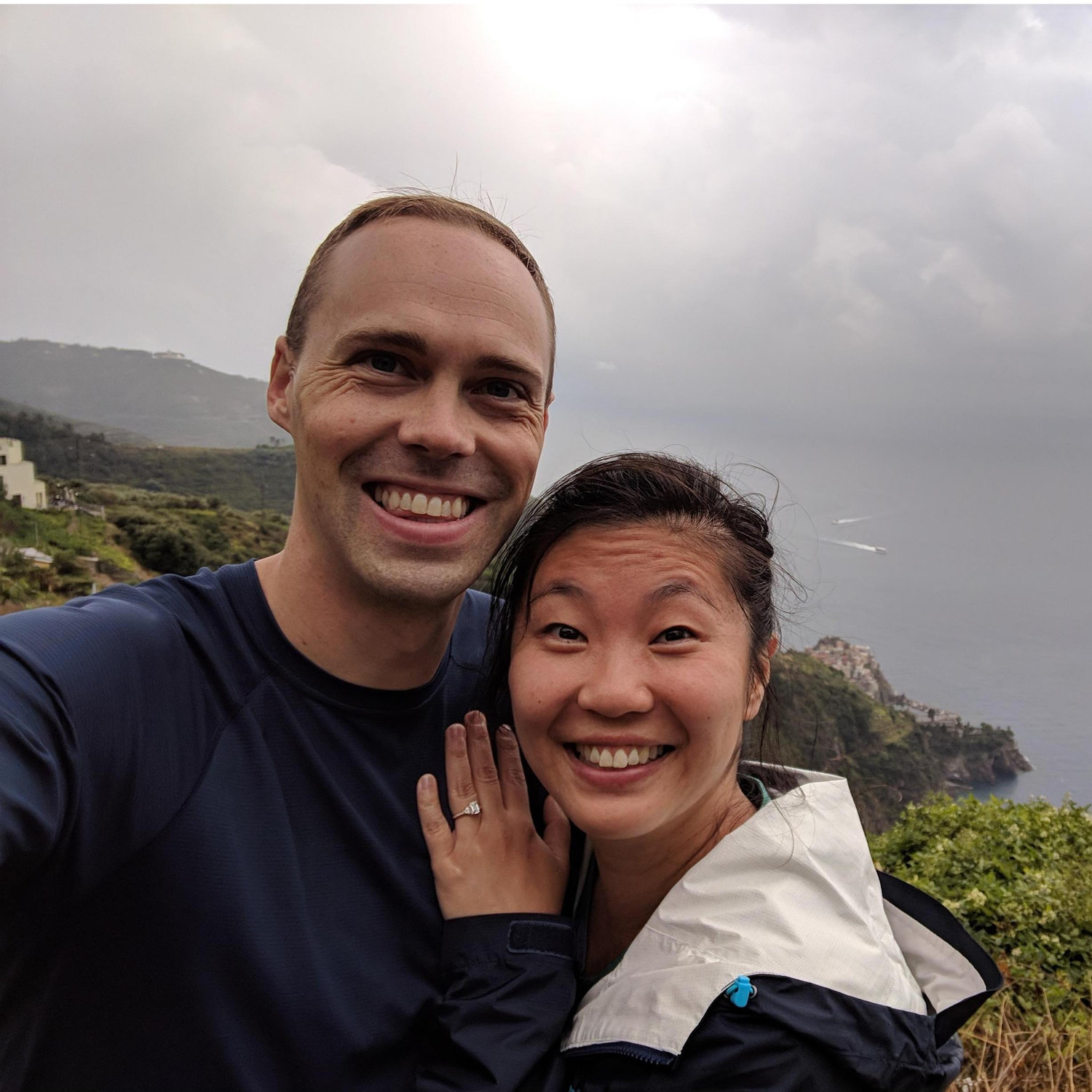 Just moments after the proposal!