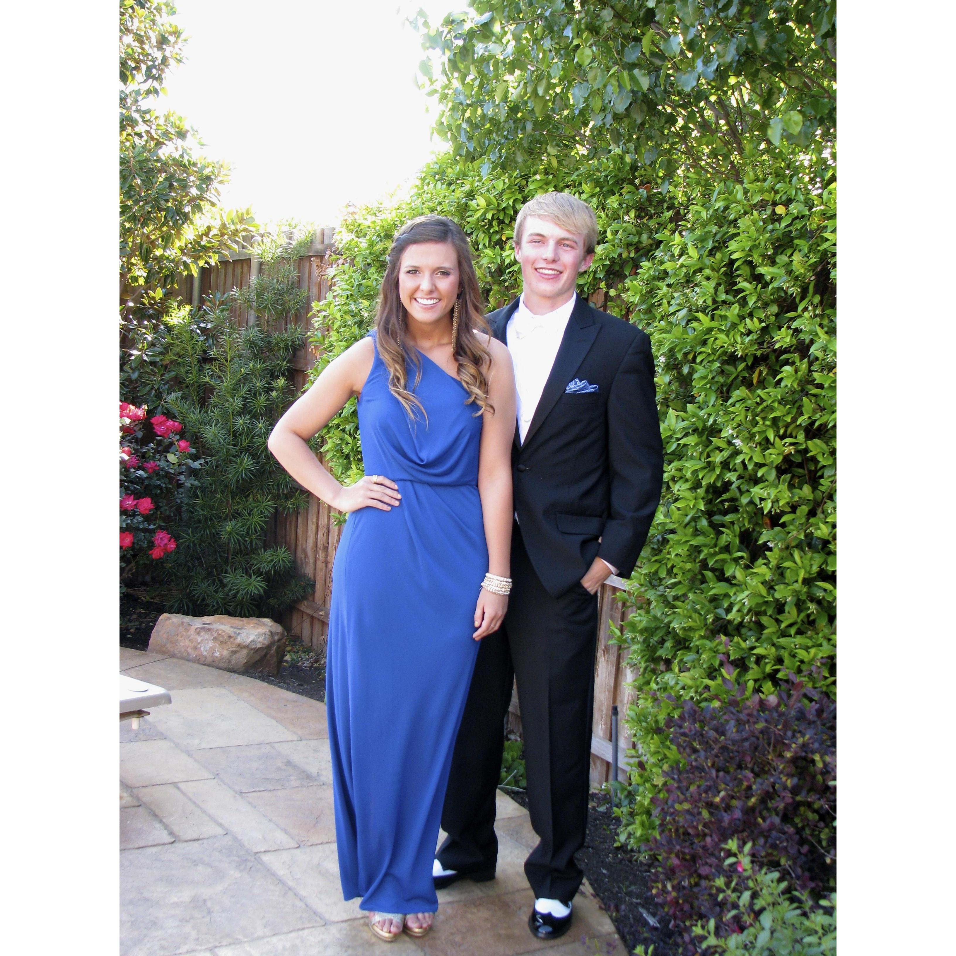 Madi & Jake were dates to Senior Prom