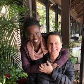 This picture was taken at lunch before Phillip proposed. I had no idea what was about to happen!