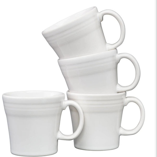 White 15 OZ Set of 4 Tapered Mugs