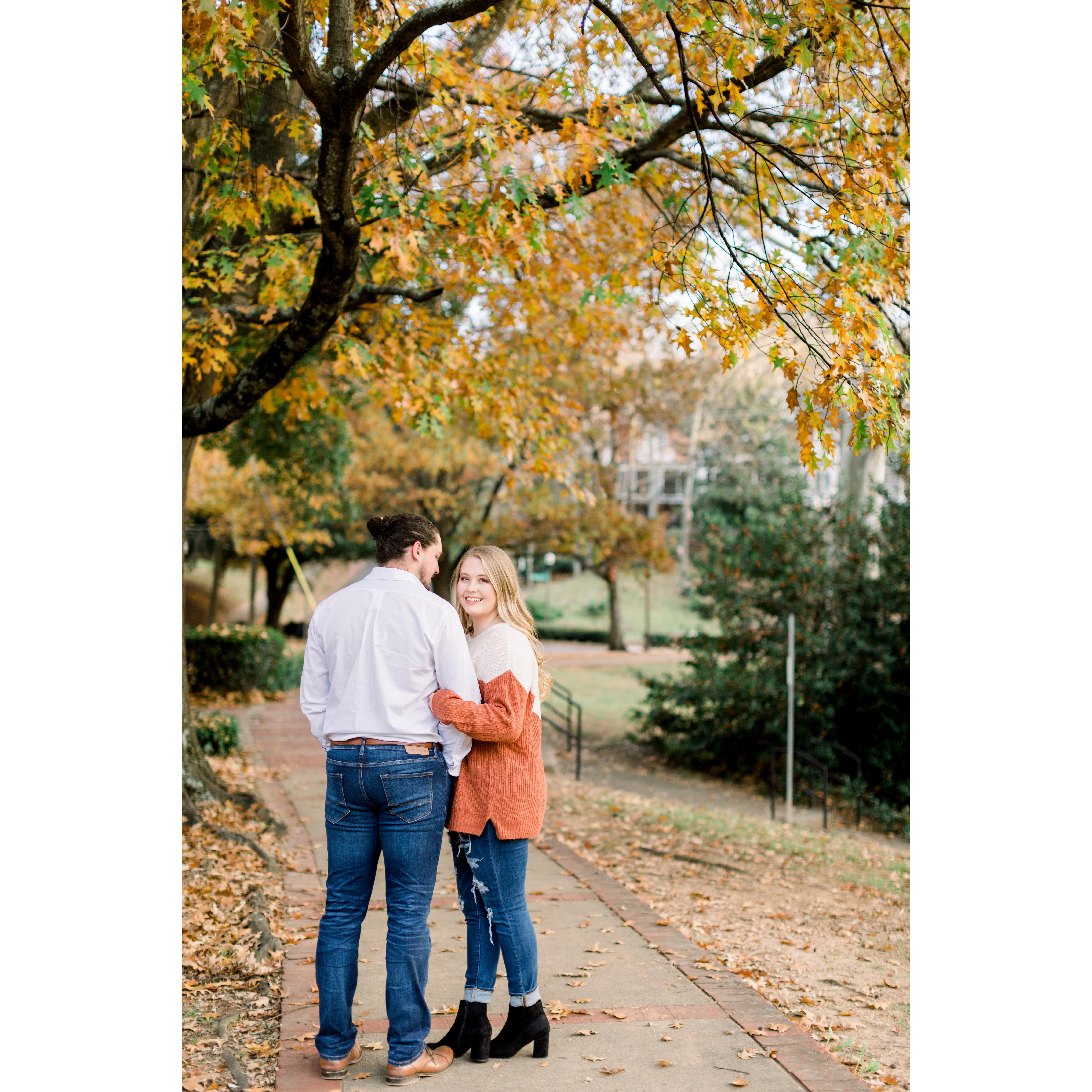 Our engagement shoot - 3 months pregnant