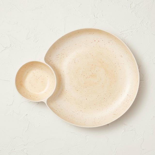 125oz Melamine Sectioned Serving Bowl White - Opalhouse™ designed with Jungalow™