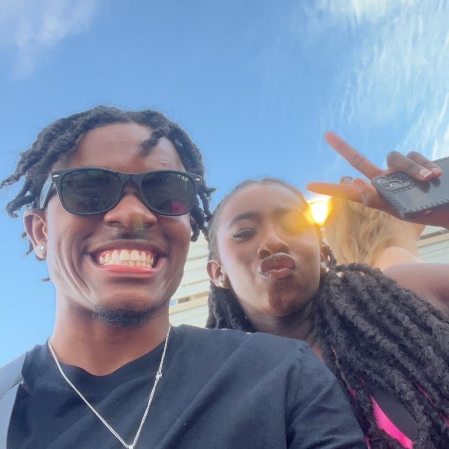 Zion and Quasha's first photo tomorrow in April 2024.