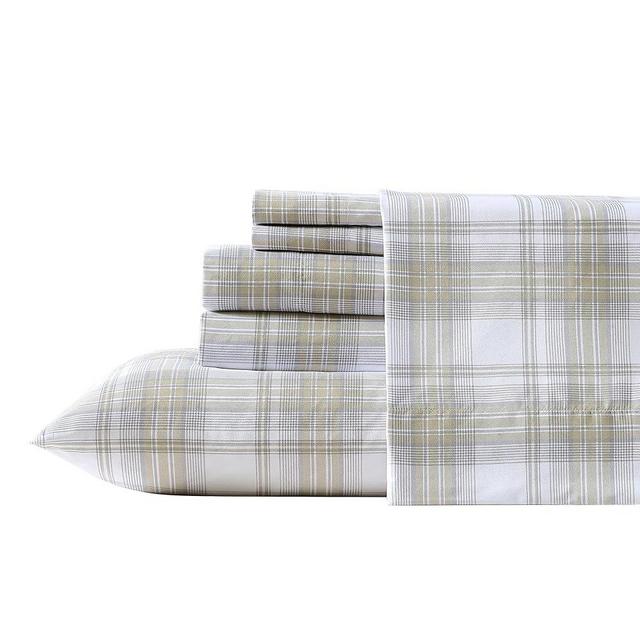 Wrangler- Queen Bed Sheets, Silky & Lightweight Bedding Set, Yellowstone Inspired Bed Sheets, Dorm Essentials (Dayton Valley Plaid Beige, Queen)