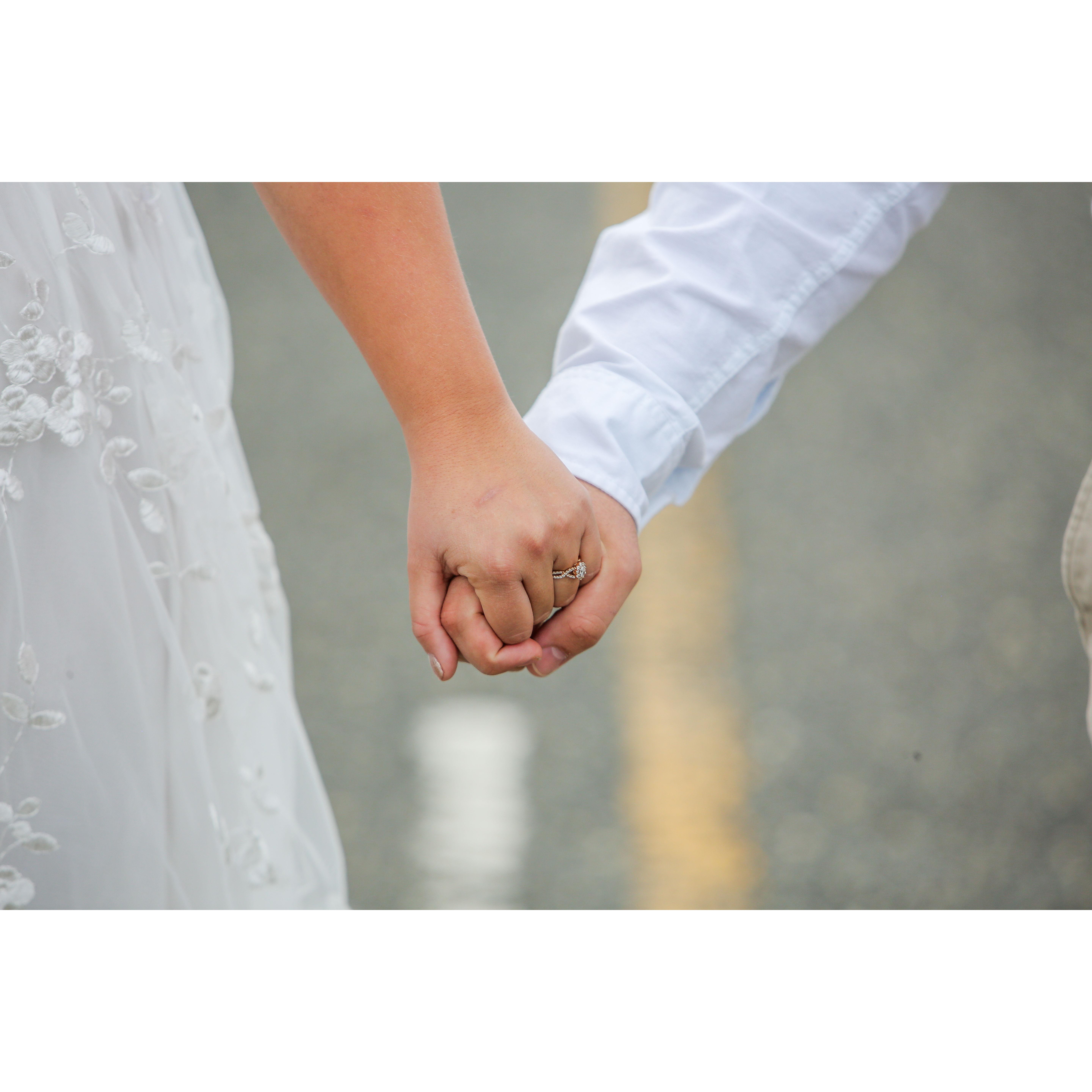 Engagement photos on Sandy Hook!