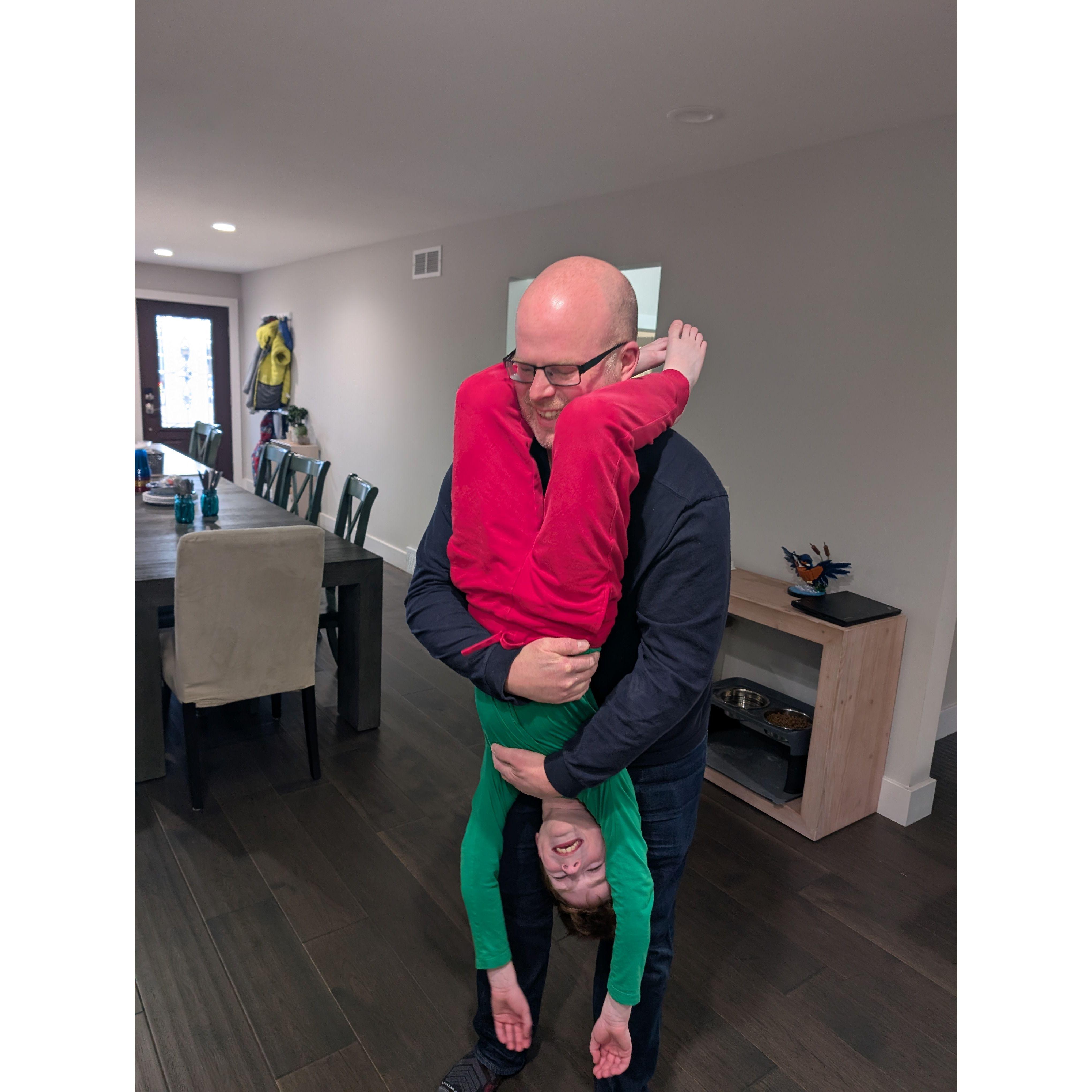 This type of shenanigans happens pretty much every day at our house.