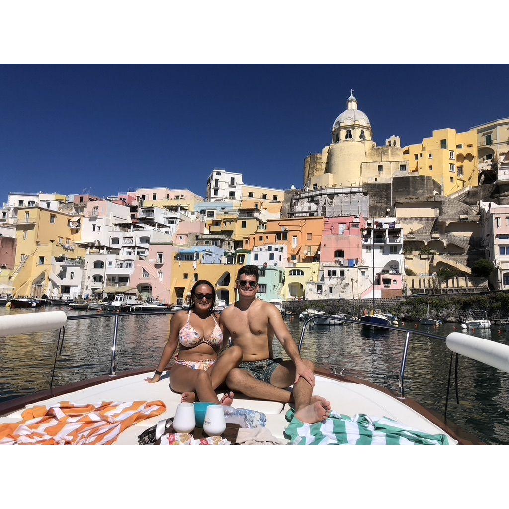 One of our favorite days in Italy! Boat trip around the small island of Procida off the coast of Naples