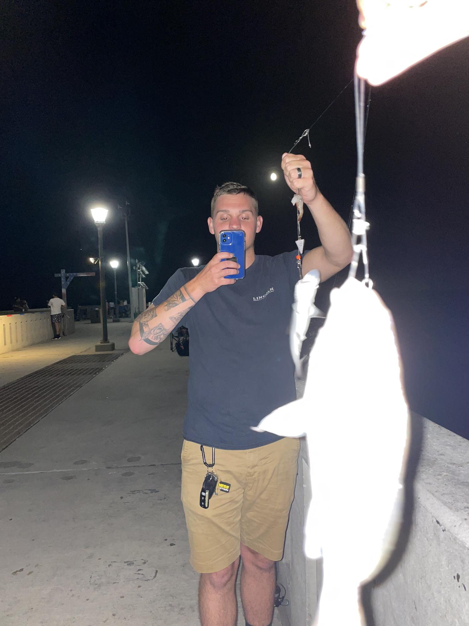Pier fishing in North Carolina