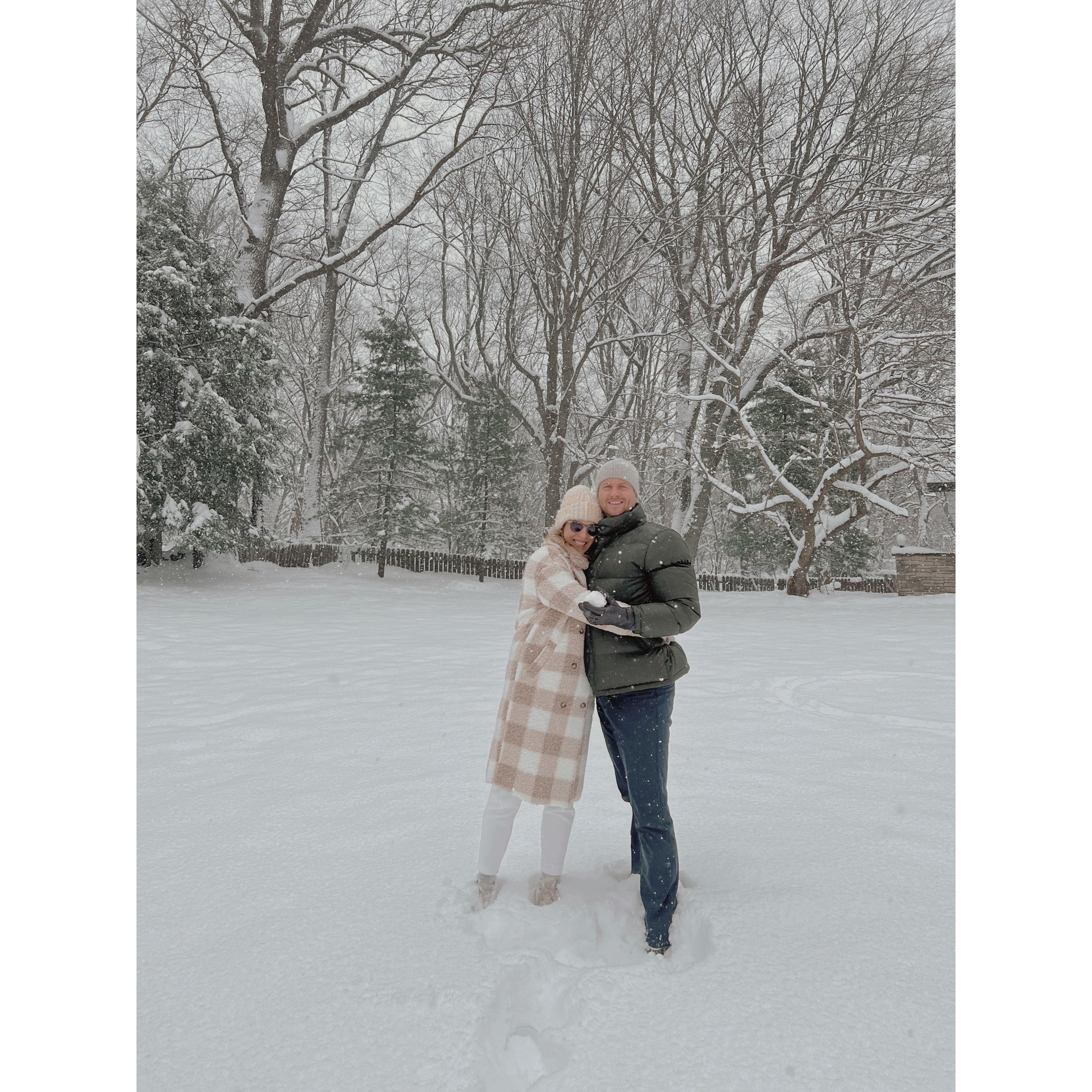 First real Michigan Snow