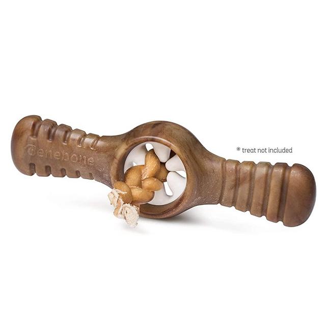 Benebone Pawplexer Interactive Treat Dispensing Tough Dog Puzzle Chew Toy, Made in USA, Large, Real Bacon Flavor