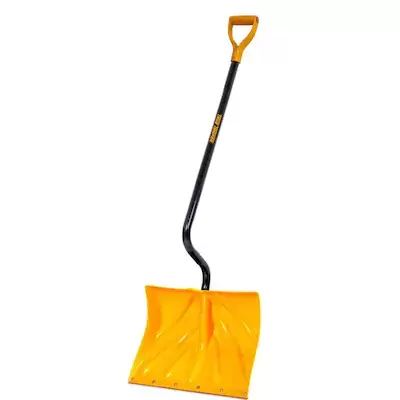 True Temper 18-in Poly Snow Shovel with 38-in Steel Handle