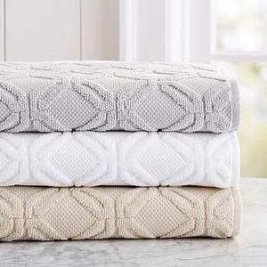 Blakely Sculpted Hydro Cotton Bath Towel - Neutral