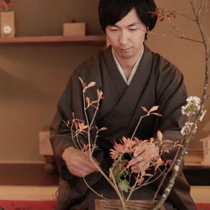 Ikebana Lesson in Kyoto, Japan