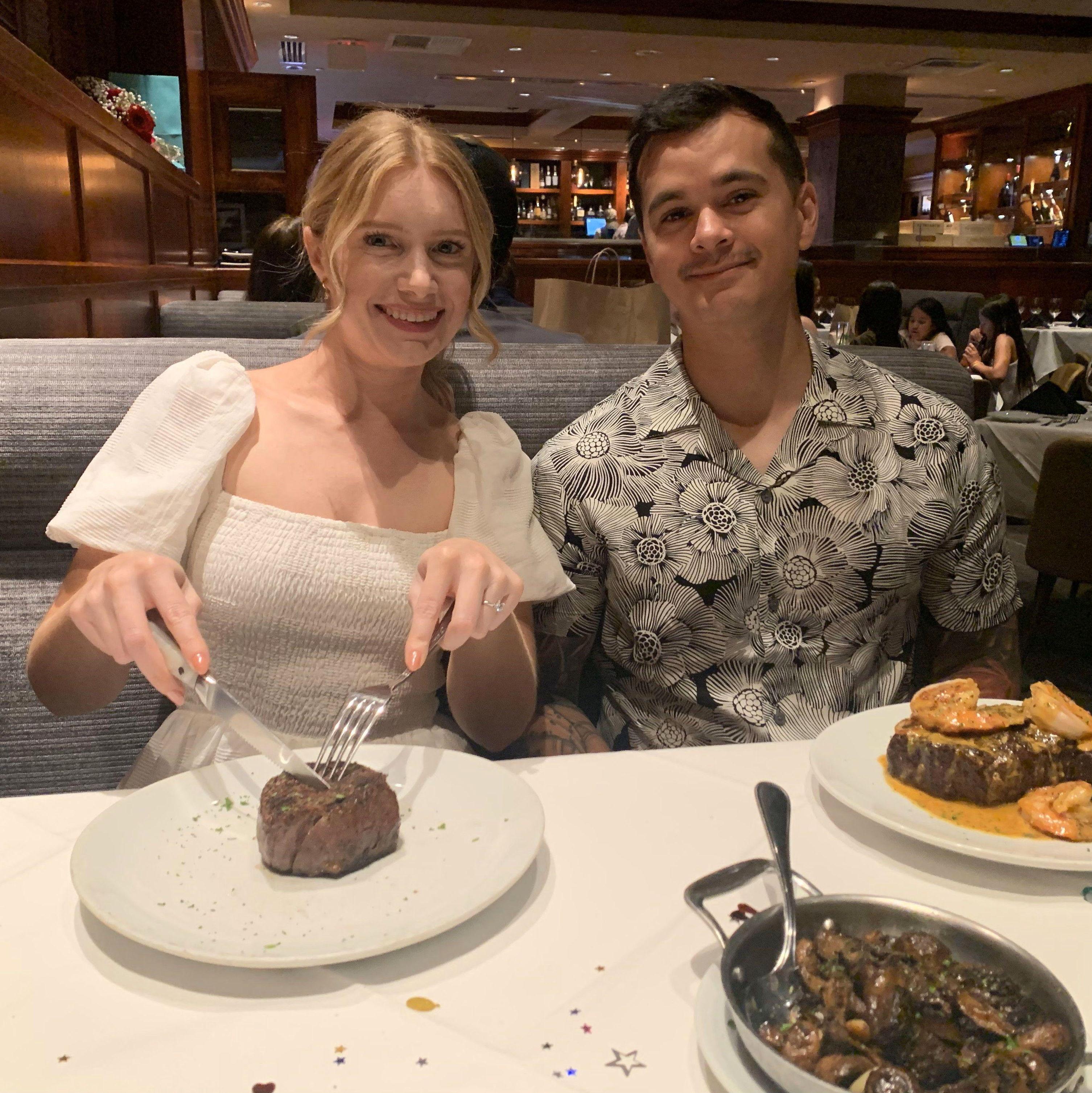 June 2023 | If you didn't know, Kurt was born on his parents' anniversary! Kurt and Dinna treated us to Fleming's for dinner to celebrate with them.