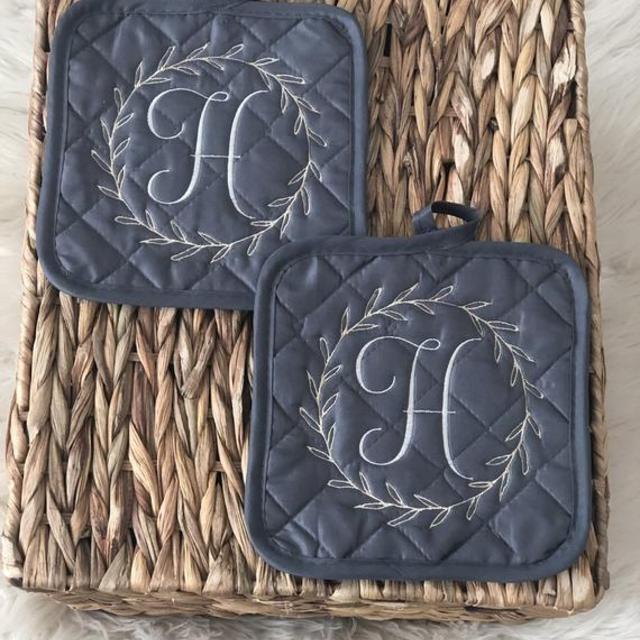 Personalized Embroidered Potholders
