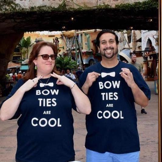 We share a mutual love of Doctor Who (and bow ties)