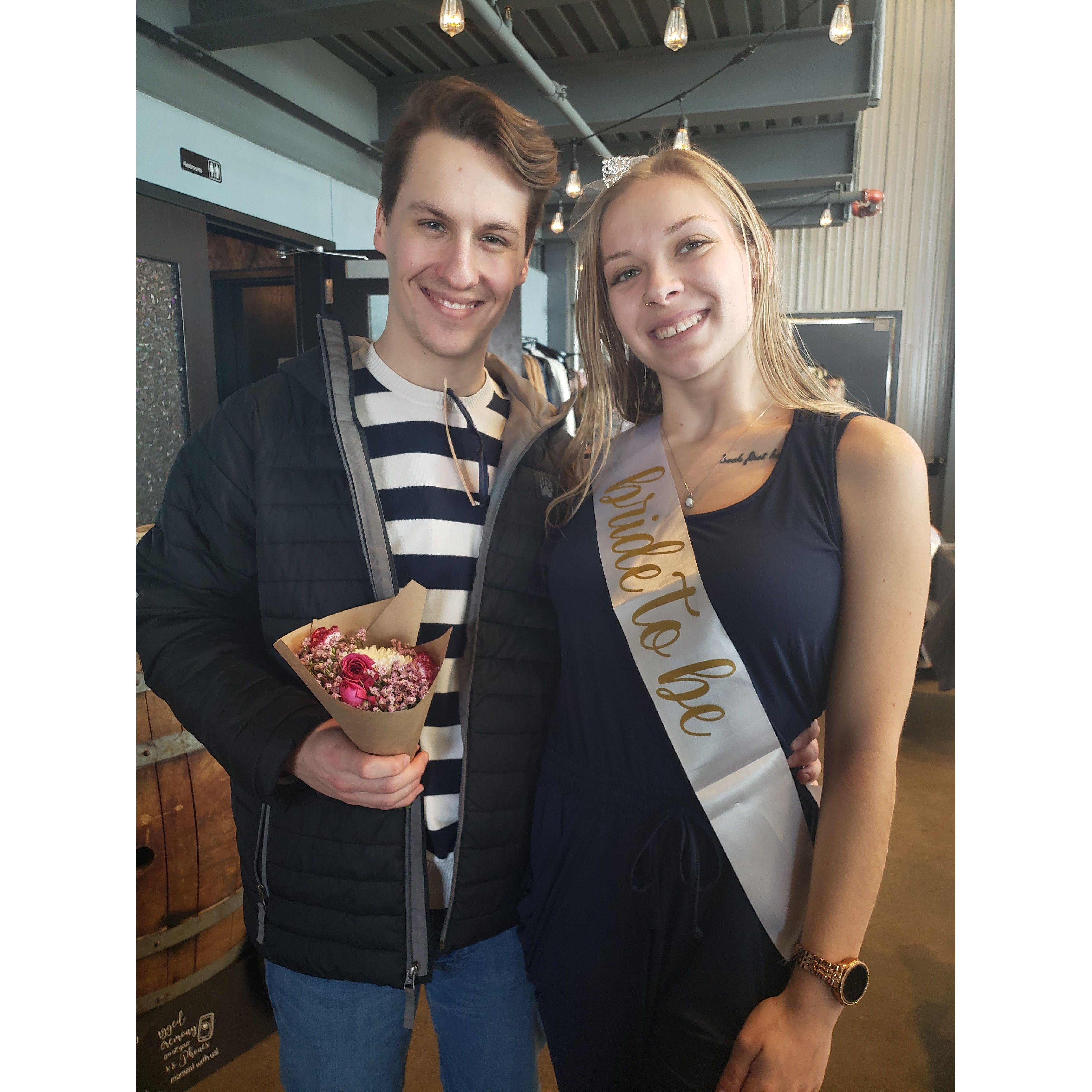 We have had so much fun going to wedding fairs while we plan!