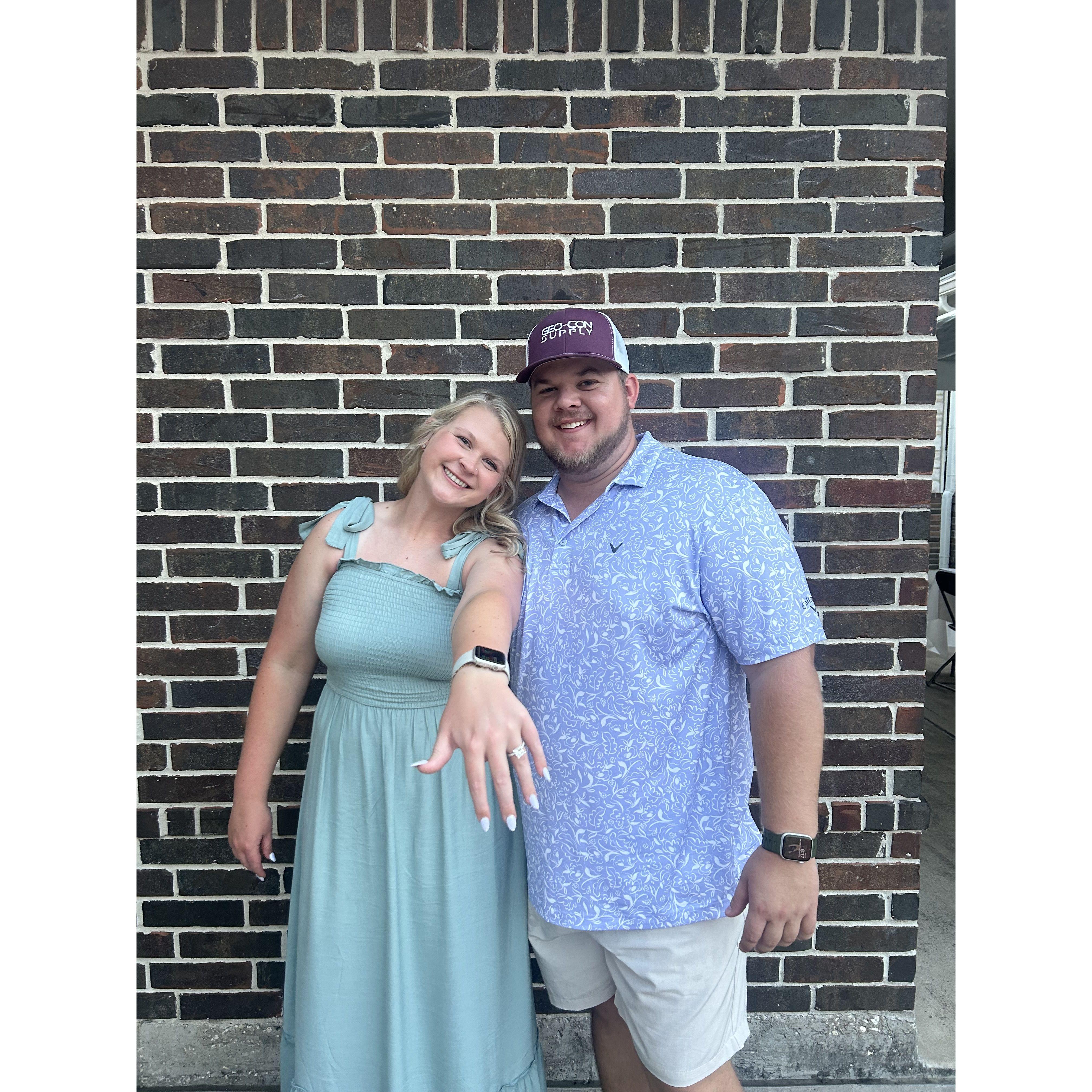 We took a picture before Mikey's eyes started to close!