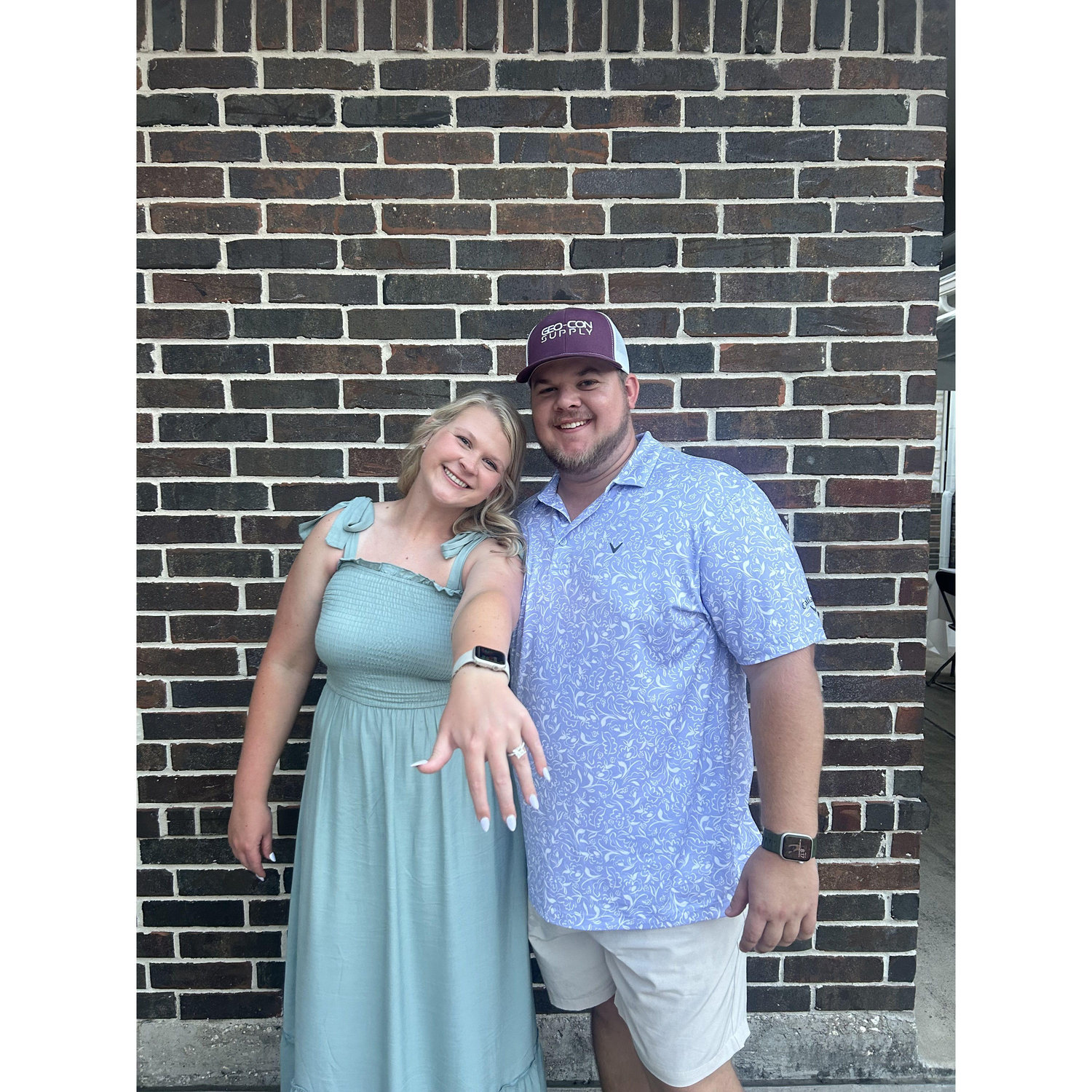 We took a picture before Mikey's eyes started to close!