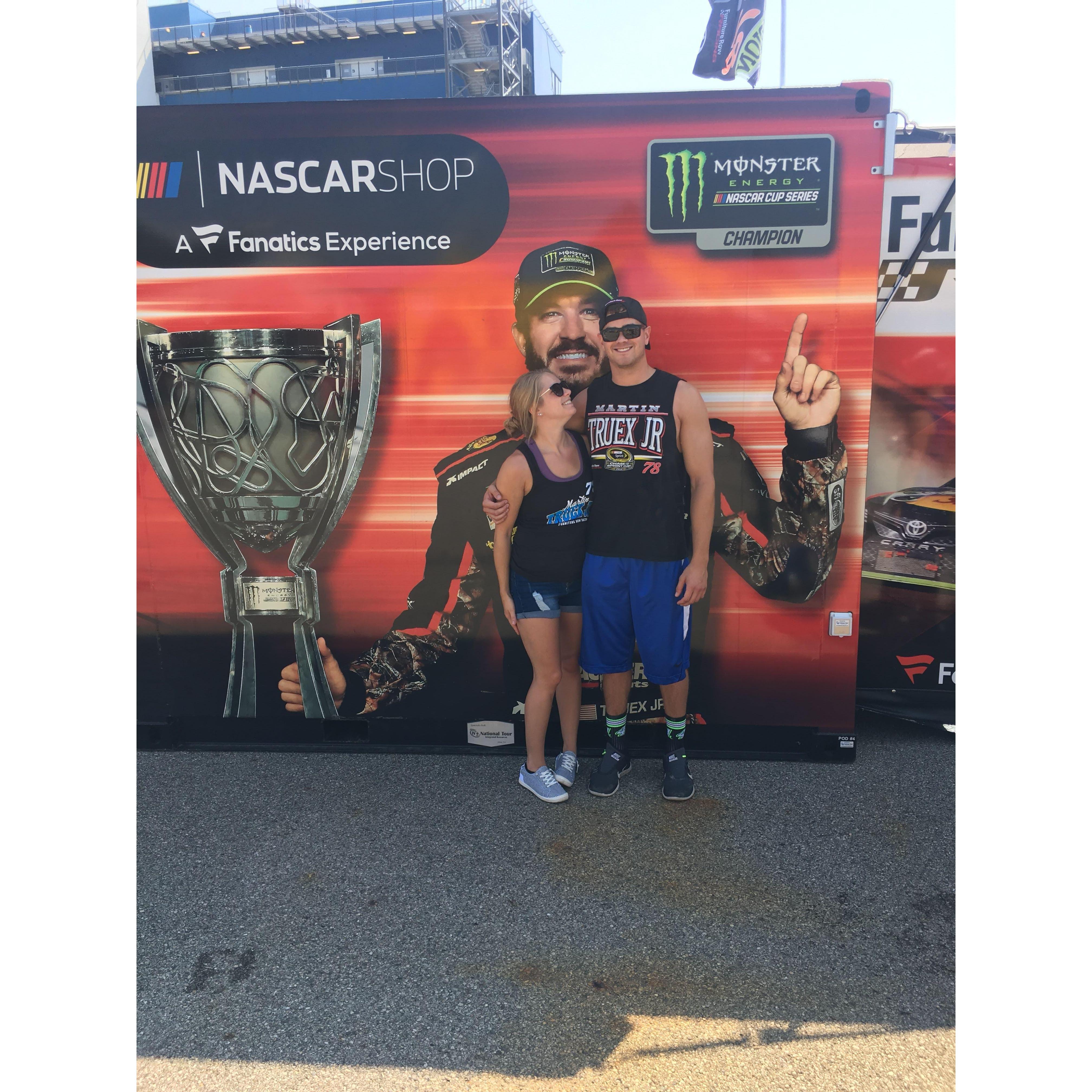 Bree's first NASCAR race, MIS 2018