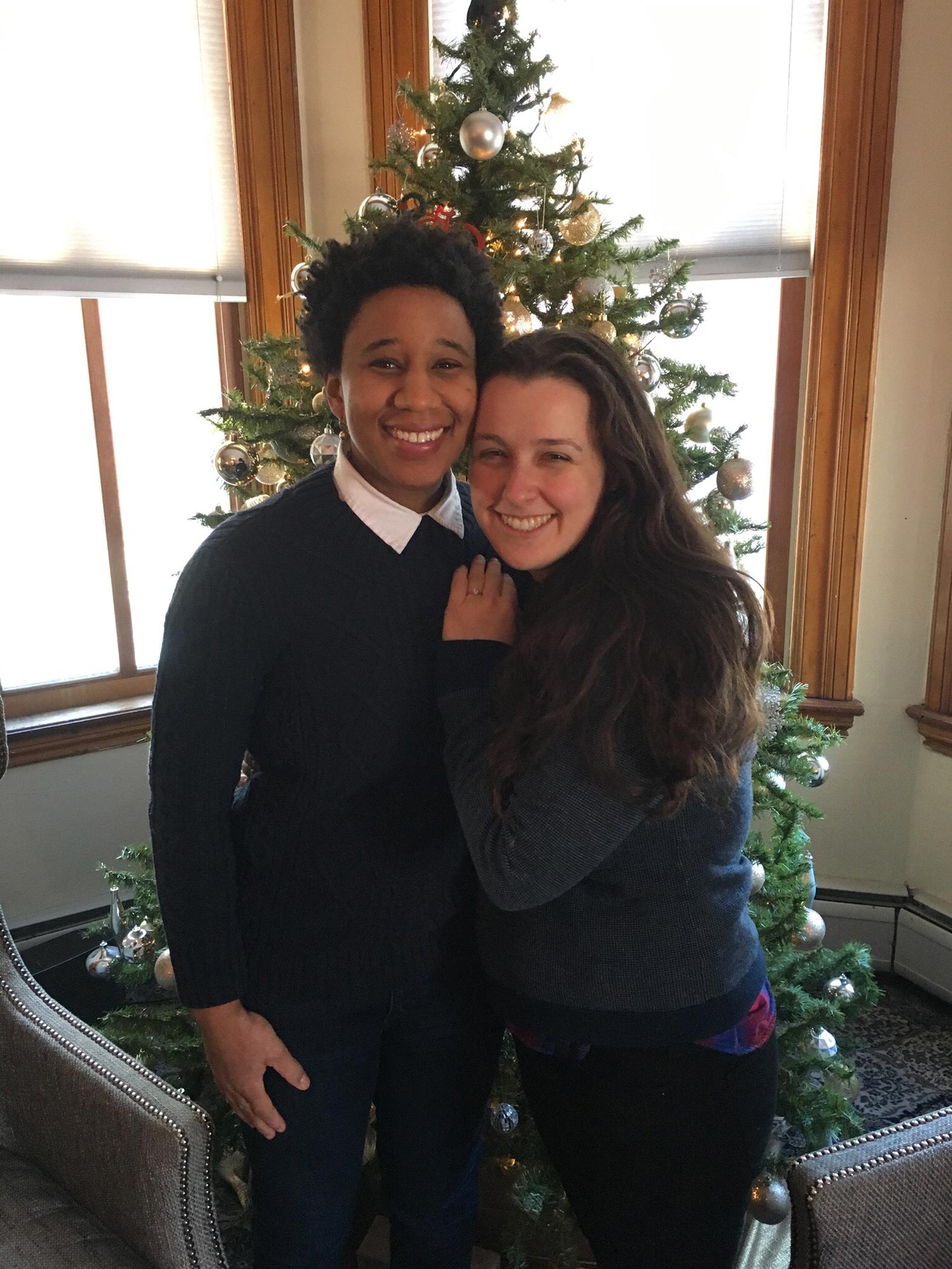 Engaged! December 27, 2017 (This picture was taken on December 28, 2017).