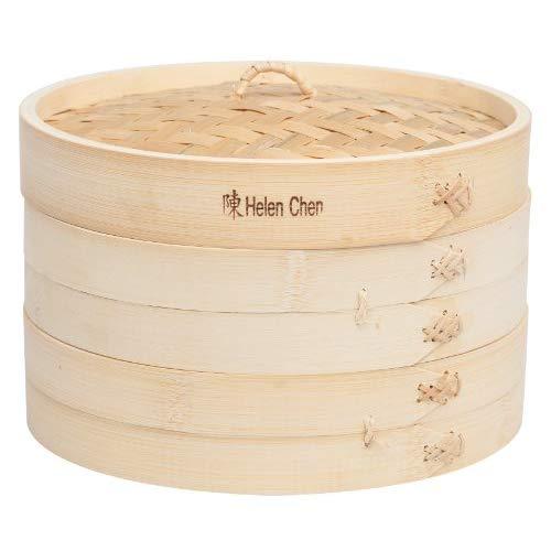 HAROLD IMPORT Bamboo Steamer 10In 3Pc Set, 1 EA