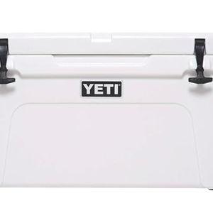 White YETI Tundra 65 Cooler