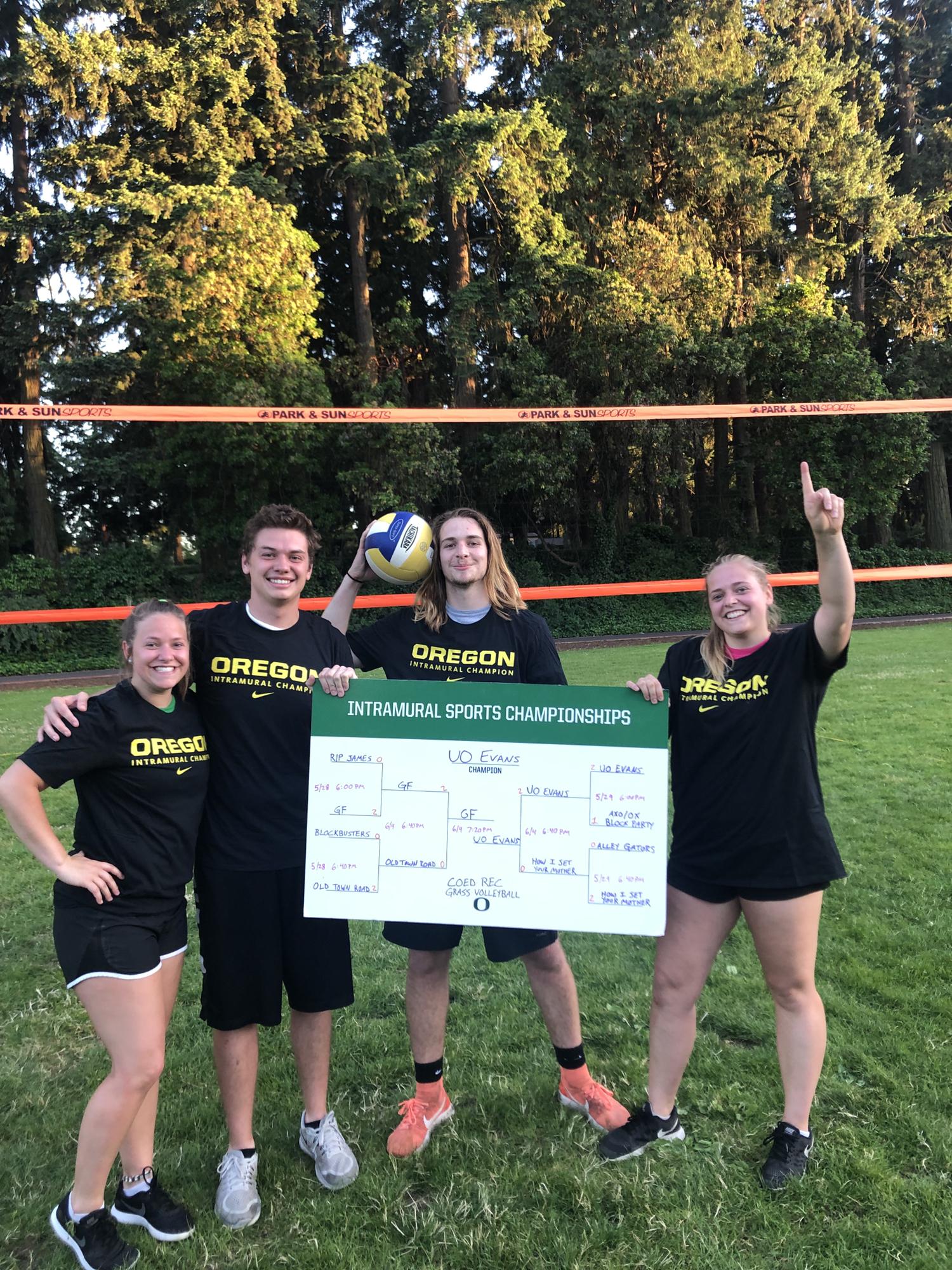 Intramural grass volleyball champs 2019